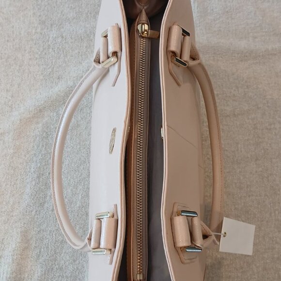 Tory Burch Robinson Large Dark Sahara Tote NWT - Picture 2 of 10